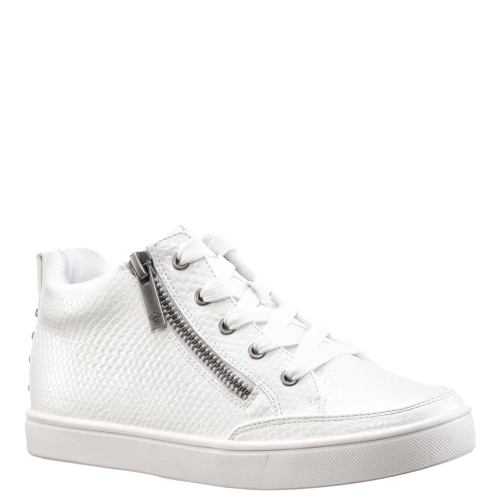 Girls Phedra White-Faux Snake | Nina Shoes