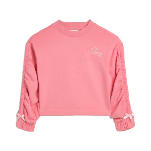 PUMA Bow Society Kids Fleece Crewneck Sweatshirt