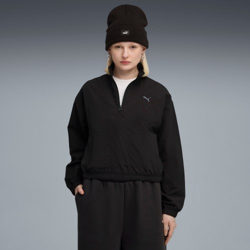 PUMA Her Womens Half-Zip Crew