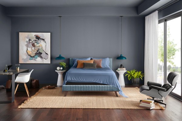 TEMPUR-Rayon from Bamboo Sheet Set- Split King, Vintage Indigo