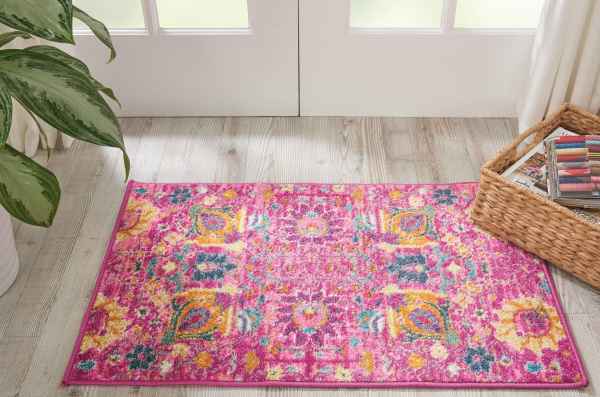 Nourison Home Passion Lush 110 x 210 Accent Rug, Fuchsia