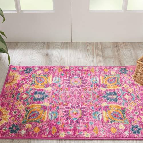 Nourison Home Passion Lush 110 x 210 Accent Rug, Fuchsia