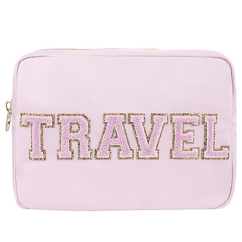 Stoney Clover Lane Travel Large Pouch in Lilac.