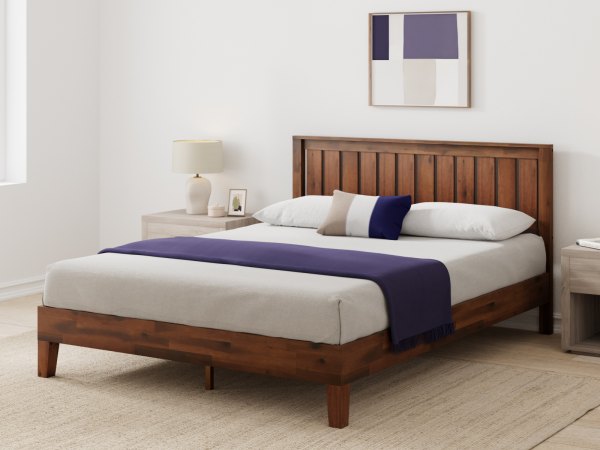 Platform Bed with Headboard