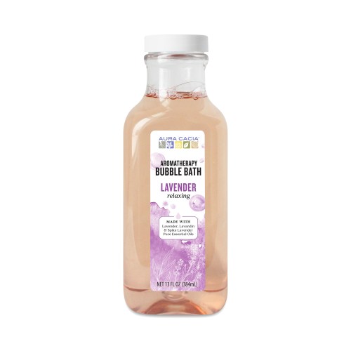 Aura Cacia Relaxing Lavender Bubble Bath 13 oz bottle