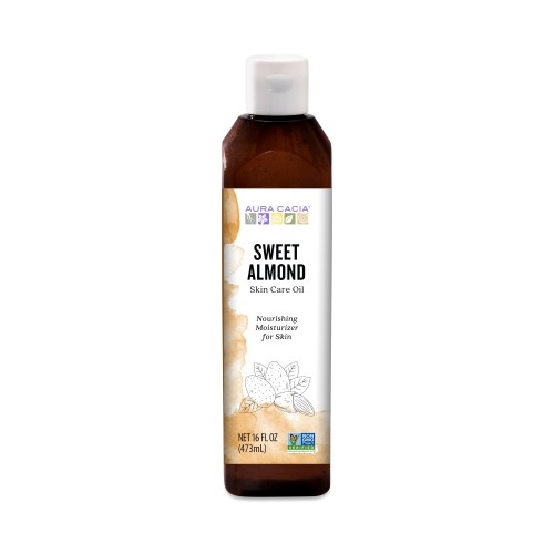 Aura Cacia Sweet Almond Oil for Skin 16 oz bottle