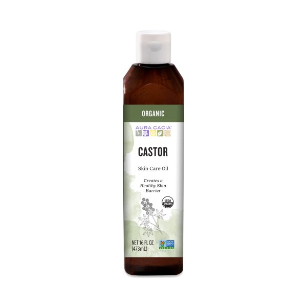 Aura Cacia Organic Castor Oil oz bottle