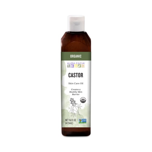Aura Cacia Organic Castor Oil oz bottle