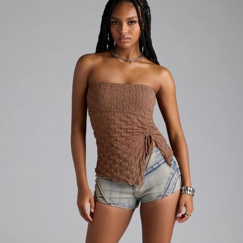 Trendy Era Sheer Mesh Tube Top