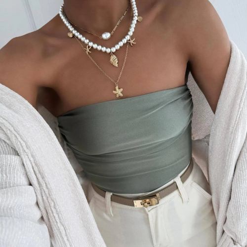 Carefree And Cute Crop Tube Top