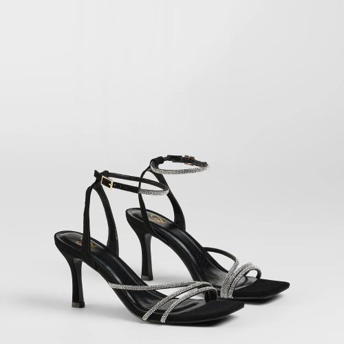 So Icy Rhinestone Kitten Stiletto Heels