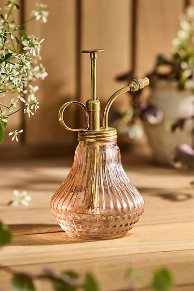 Pink Cut Glass Mister