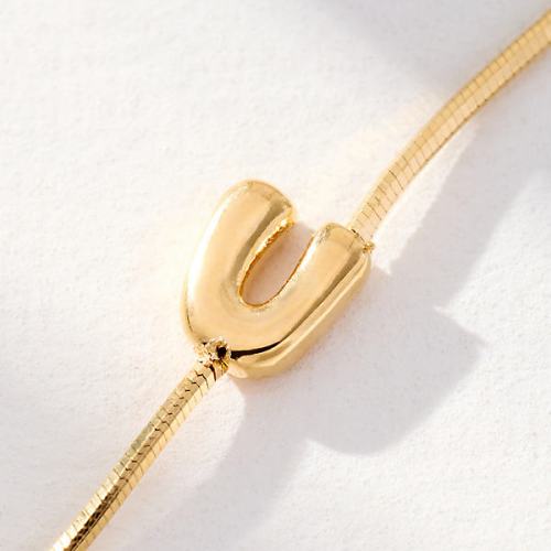 Barely There Bubble Monogram Necklace