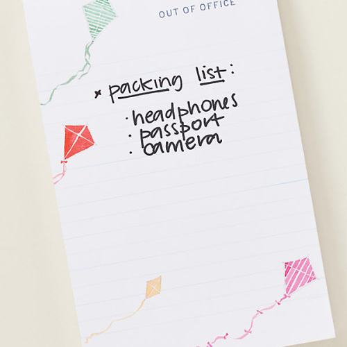 Anthropologie x E. Frances Paper Out-of-Office Kite Notepad