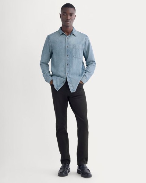 Everlane 4-Way Stretch Organic Jean, In Black