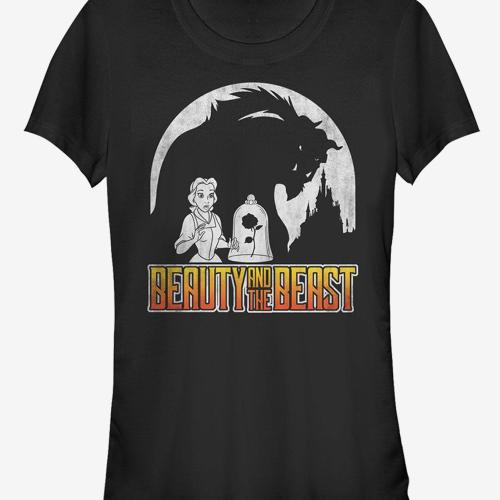 Disney Beauty And The Beast Beast's Shadow Girls T-Shirt