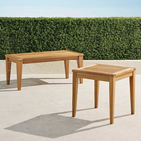 Teak Tables in Square Side Table Frontgate