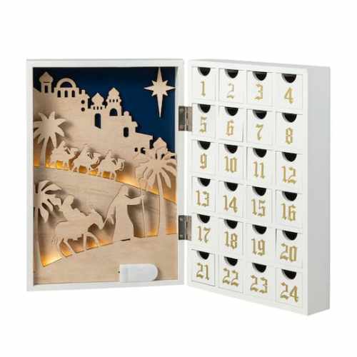 Glitzhome Lighted Christmas Advent Calendar Dcor | Michaels