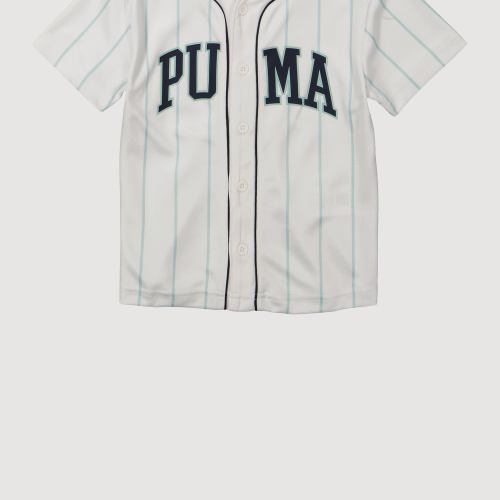 Little Boys Puma Striped Baseball Tee, White