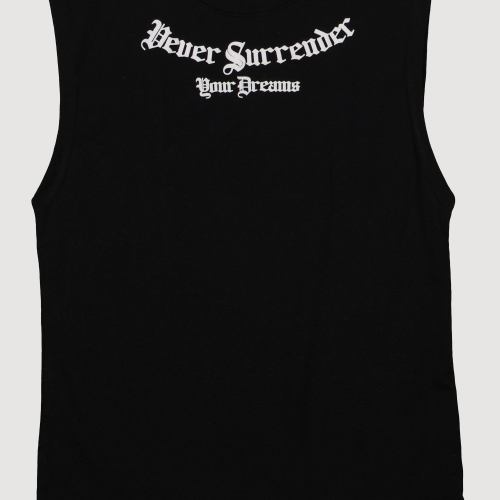 Boys Never Surrender Your Dreams Muscle Tee, Black, Size 14-16