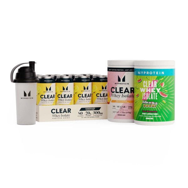 Clear Whey Range Bundle Lemonade MIKE AND IKE Sour Watermelon 4kg