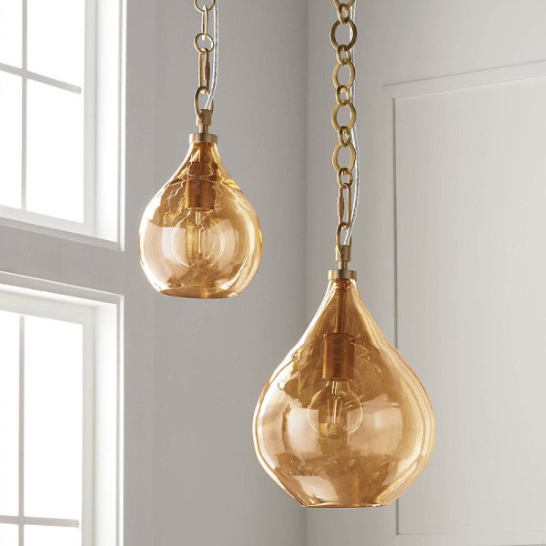 Carmen Glass Pendant Cerulean, Cerulean Frontgate