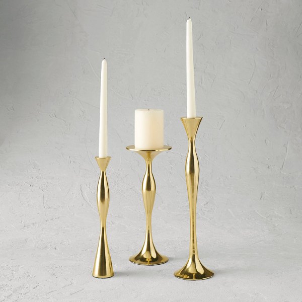 Chantelle Brass Candlesticks - Small - Frontgate