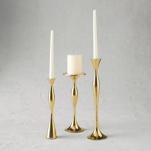 Chantelle Brass Candlesticks – Small – Frontgate