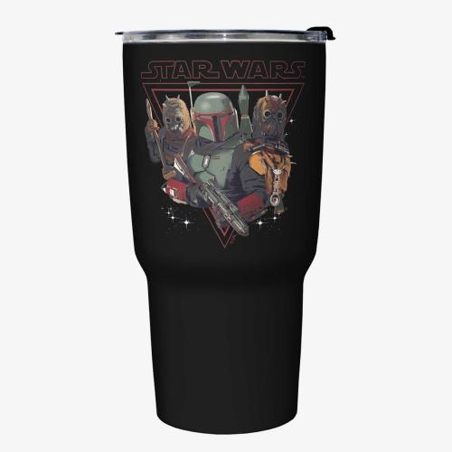 Star Wars The Book of Boba Fett Black Stainless Steel Travel Mug
