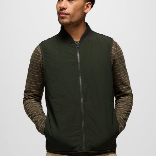 Mens prAna Encinitas Reversible Vest Nori