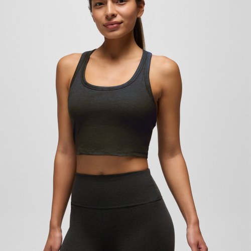 Womens prAna Heavana Racerback Midi Dress Black Heather