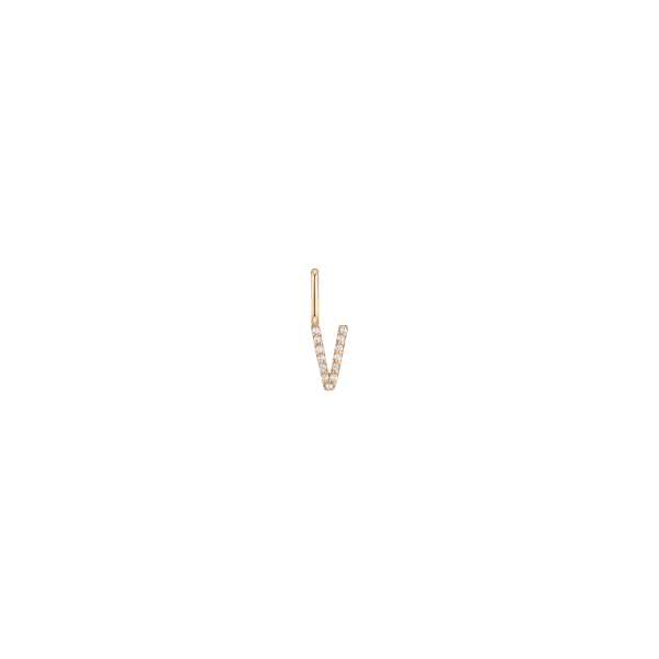 Aurate New York Classic Diamond Letter Pendant, Gold