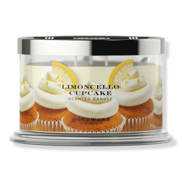 HomeWorx Limoncello Cupcake 4 Wick Scented Candle