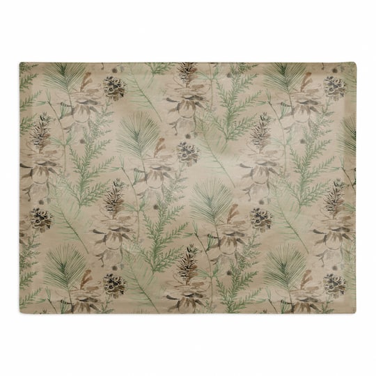 Pine Cones on Brown Cotton Twill Placemat By Designs Direct | 18 x 14 | Michaels