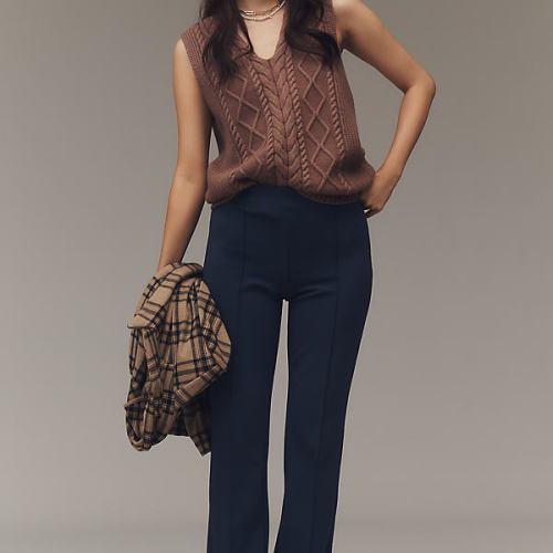 The Poppy Kick-Flare Full-Length Pull-On Pants by Maeve