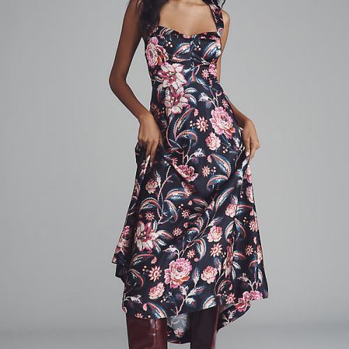 The Jocelyn Sleeveless Slip Midi Dress by Maeve