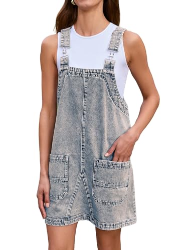 Denim Overall Dress Adjustable Straps