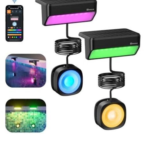 Solar Pool Lights with RGBW APP Control