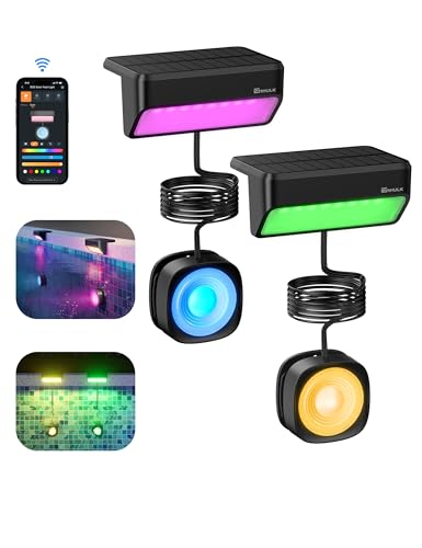 Solar Pool Lights with RGBW APP Control