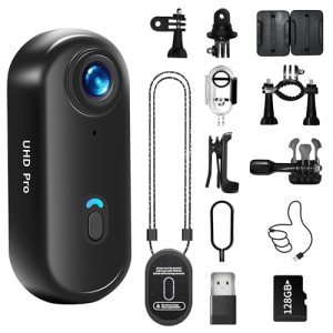 4K Thumb Action Camera with Memory Card Mini Body Camera