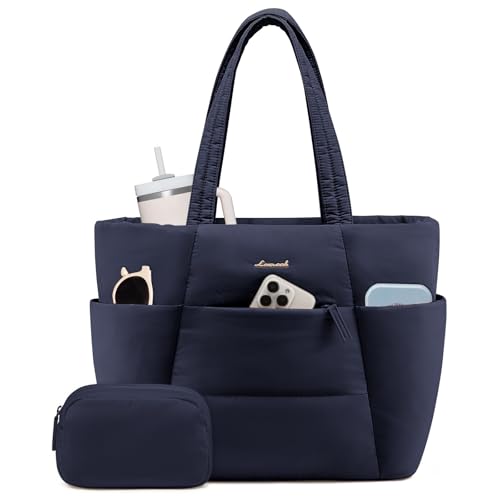 Puffer Tote Bag with 40oz Cup Holder