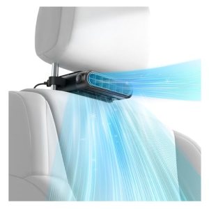 Car Seat Fan with Seatback Cooling Airflow for Driver & Back Seat Passengers