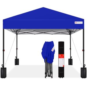10×10-ft Pop Up Canopy Tent, 1 Person 1 Minute Set Up