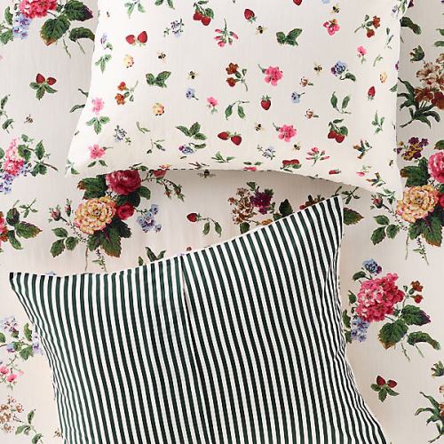 The Printed Cotton-Slub Pillow Shams, Set of 2