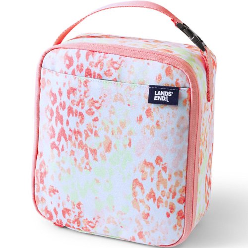 Kids Insulated EZ Wipe Printed Lunch Box – Lands End – Black