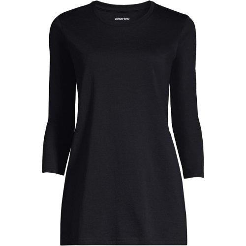 Womens 3/4 Sleeve Cotton Supima Tunic Lands End
