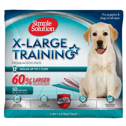 Simple Solution Xl Premium Dog Training Pads W/ 3-In-1 Attractant And Instashield For Odor Control in Teal | PetSmart