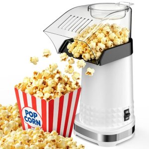 Air Popcorn Popper Maker with Measuring Cup to Melts Butter
