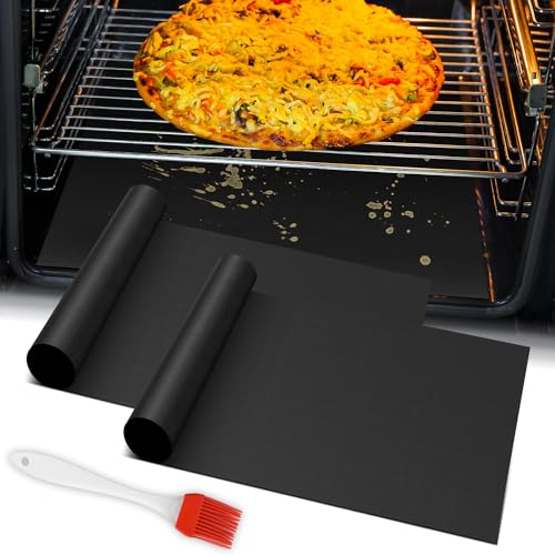Oven Liners for Bottom of Oven, 2 Pack, Reusable