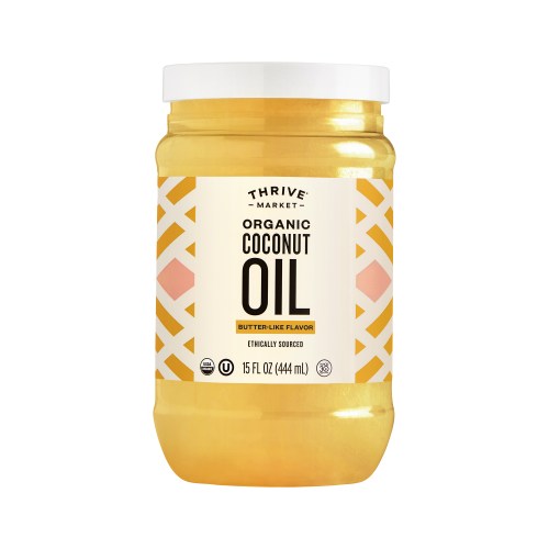 Thrive Market Organic Coconut Oil, Butter-Like Flavor 15 fl oz plastic jar